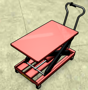 Image of Scissor Lift with Edge Sketches