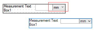 Image showing the Input Font on the Measurement Text Box control.