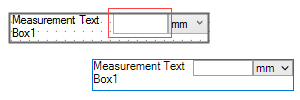 Image showing the Input Height on the Measurement Text Box control.